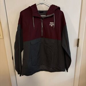 Colosseum Maroon and Gray Texas A&M Women’s Rain Jacket